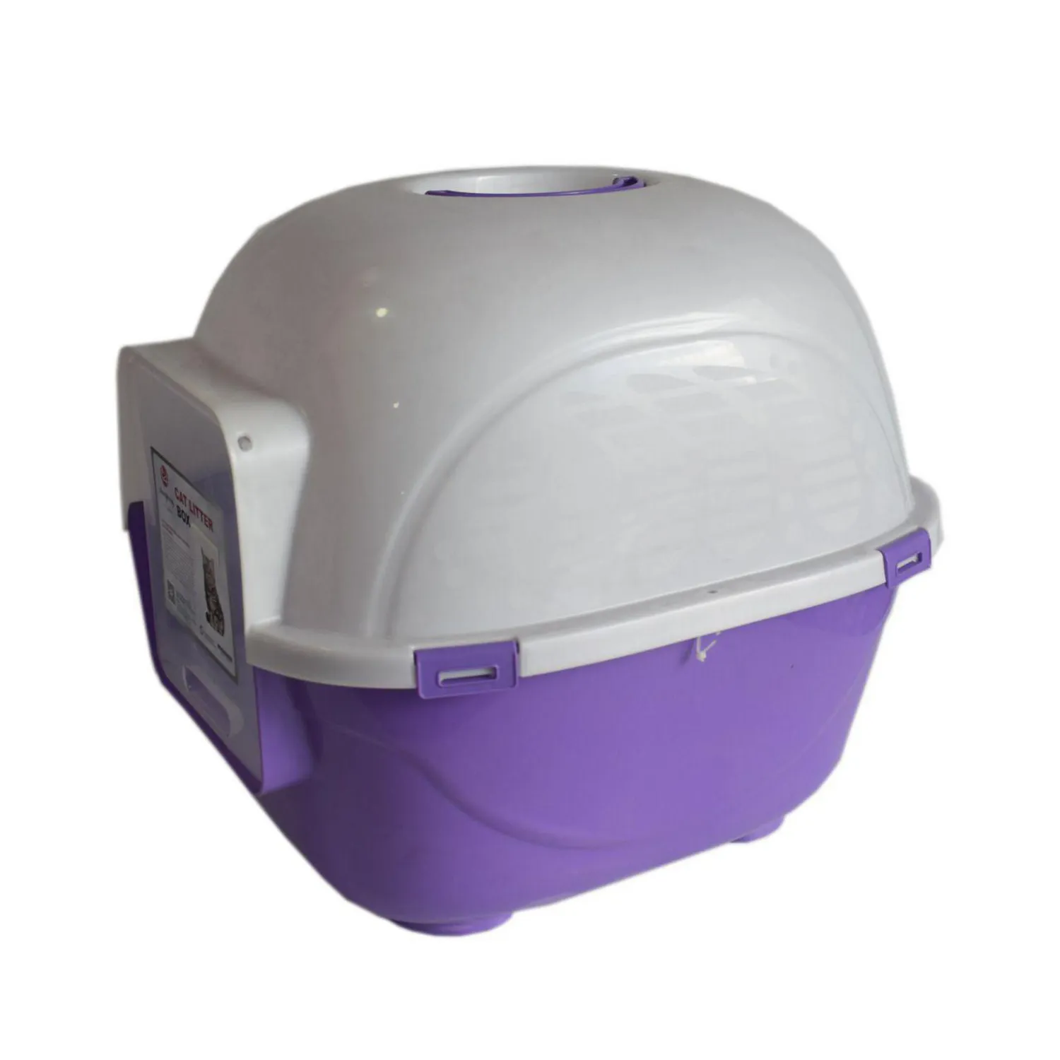 Arenera Iglú Para Gatos 50x47x42cm Mediano Morado