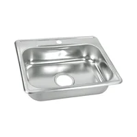 Lavaplatos para Cocina 50x40 cm con Perforación 3 1/2 pulgadas Monocontrol en Acero Inoxidable