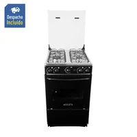 Estufa de Piso 51 cm con Horno Negro Tv Gp AT101-6N