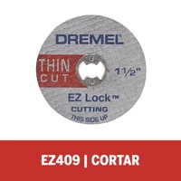 Disco De Corte 38mm Metal Ez Lock 5 Piezas Dremel