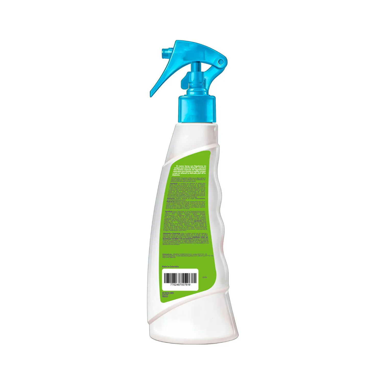 Repelente Para Perros Pulgas Y Garrapatas Spray Petys x12und 180 ml