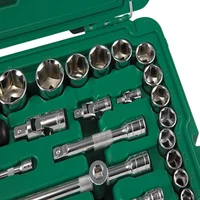 Juego de Copas 1/4"-3/8"-1/2" 6 Puntas Llaves mm/Pulgadas 120 Piezas Sata