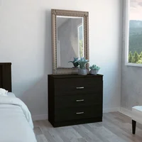 Cómoda Melia 3 Cajones 75x80x37.55cm Wengue