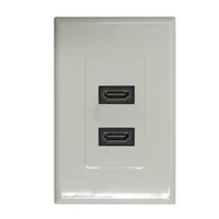 Placa Hdmi Doble Con Conectores Hembra Halux
