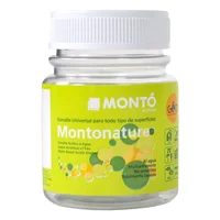 Esmalte Multiusos Base Agua Metalizado Plata Montonature 80 ml