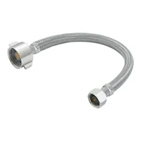 Conector Acero Inoxidable 1/2 Pulgada X 7/8 Pulgada Hembra-Hembra Longitud 40cm Inodoro