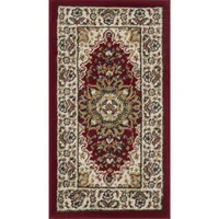 Tapete Pie Cama 50x90cm Carrera Clásica  Rojo