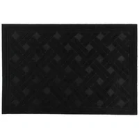 Tapete Entrada Texture Negro 38 cm X 5 cm 7cm