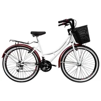 Bicicleta Urbana Sforzo Playera R26 18V Marco en Acero Blanco