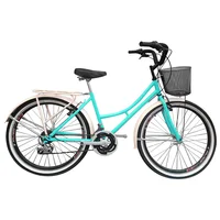 Bicicleta Urbana Sforzo Playera R24 18V Marco en Acero Verde
