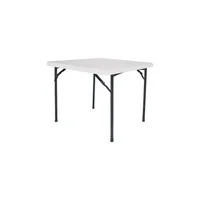 Mesa Plegable Simple Spaces Cuadrada con Estructura Metálica Resistente