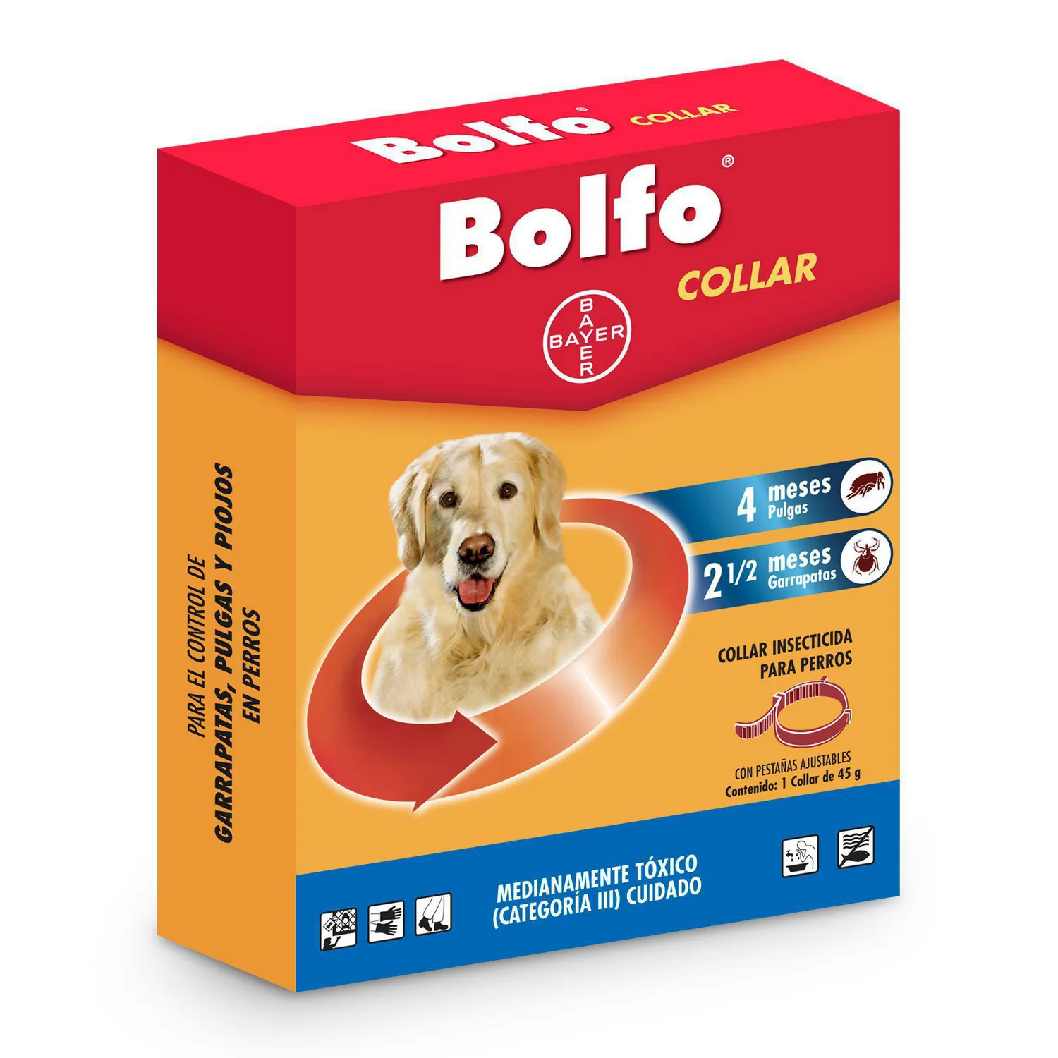Antipulgas Y Garrapatas Mascotas Collar Bolfo Bayer 45g