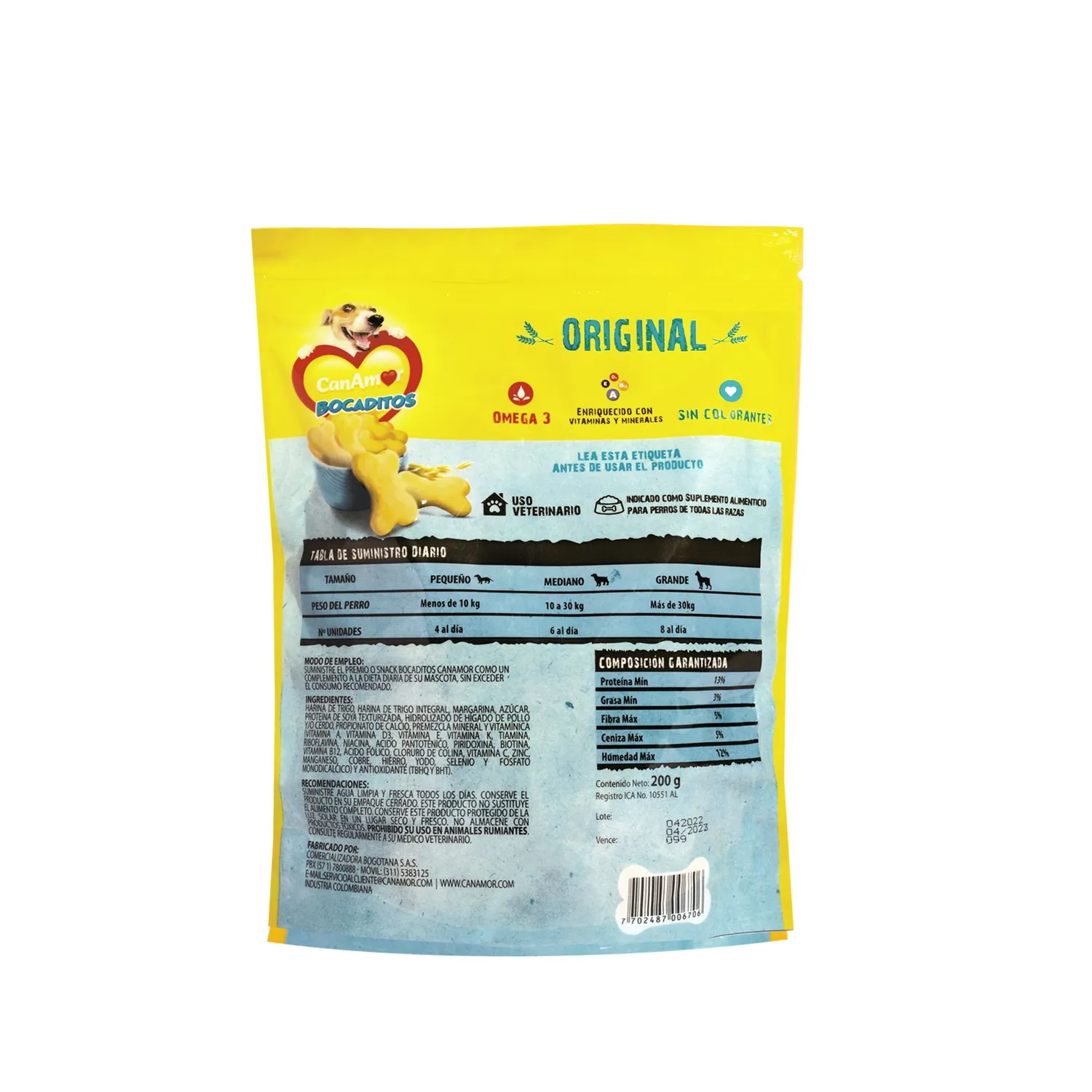 Snack Para Perro Bocaditos Surtidos Canamor 200g