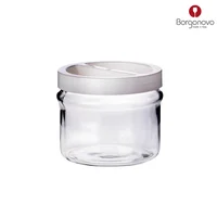 Recipiente 2500ml Vidrio Ortes Tapa Blanca