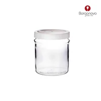 Recipiente 3500ml Vidrio Ortes Tapa Blanca