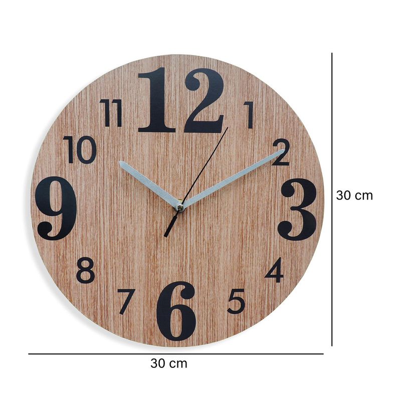Reloj Pared 30 Cm Beige Texas