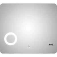 Espejo De Baño Led Con Zoom Los Angls 70x80 Cm Resistente a la Oxidación por Humedad Sensi Dacqua