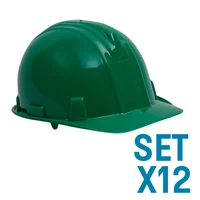 Cascos Bunker Rachet Dielectrico Verde Set X 12 Unidades
