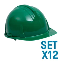 Cascos Industrial Liviano Verde Set X 12 Unidades