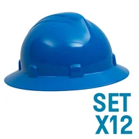 Cascos Imperio Rachet Dieléctricos Azúl Set X 12 Unidades