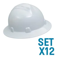 Cascos Imperio Rachet Dieléctricos Blanco Set X 12 Unidades