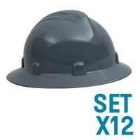 Cascos Imperio Rachet Dieléctricos Gris Set X 12 Unidades