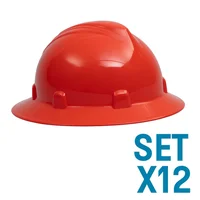 Cascos Imperio Rachet Dieléctricos Naranja Set X 12 Unidades
