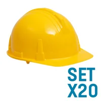 Casco Industrial Liviano Amarillo Set X 20 Unidades