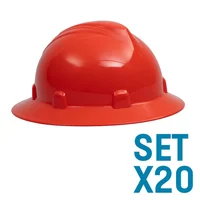 Cascos Imperio Rachet Dieléctricos Naranja Set X 20 Unidades