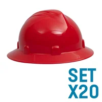 Cascos Imperio Rachet Dieléctricos Rojo Set X 20 Unidades
