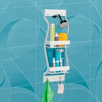 Organizador Ducha De Baño 2 Entrepaños Blanca