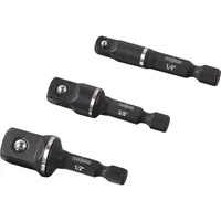 Set Adaptador Impacto 1/4 3/8 1/2-pulg 50mm x3Pzas Ubermann
