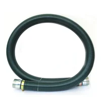 Manguera de Succion terrano de 3 pulgadas x 6 metros con acoples machos tipo botella en ambos extremos y abrazaderas, precion de vacio 30hg
