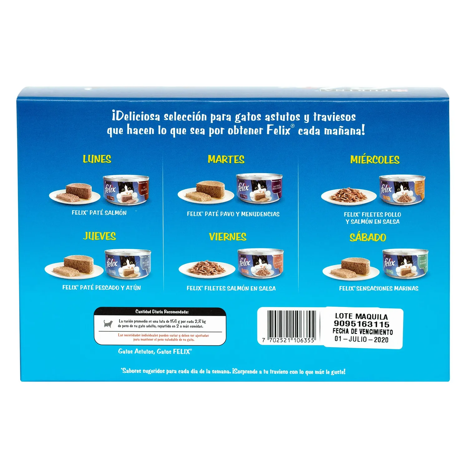 Comida Húmeda Para Gato Adulto Sabores Surtidos Felix X6und Precio Especial