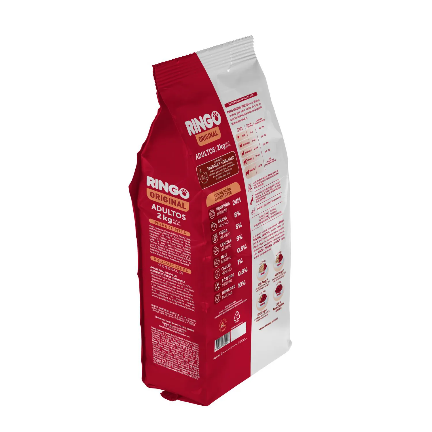 Comida Seca Para Perros Ringo Original Adulto 2 Kg 4