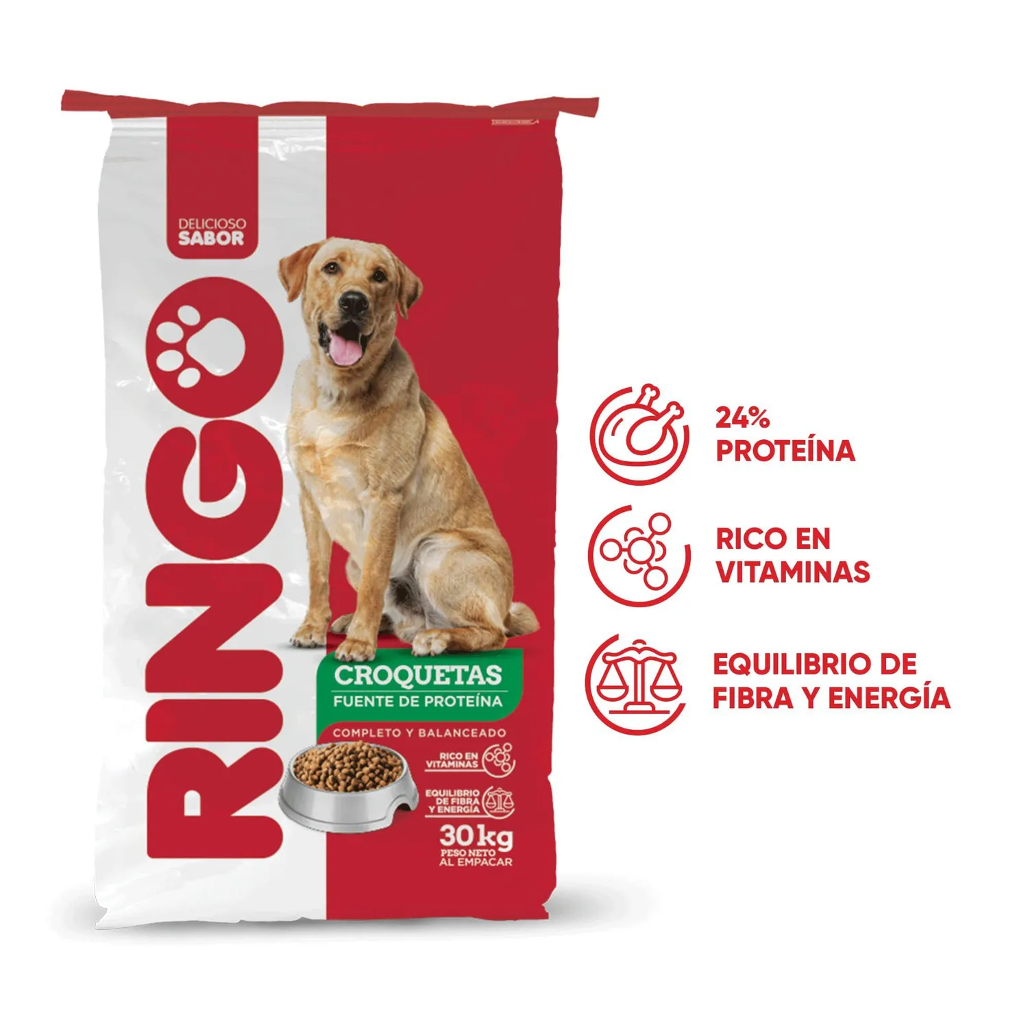 Comida Seca Para Perros Ringo Original Adulto 30 Kg 5