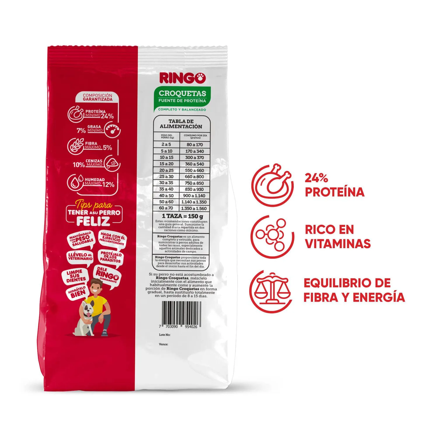 Comida Seca Para Perros Ringo Original Adulto 30 Kg 7