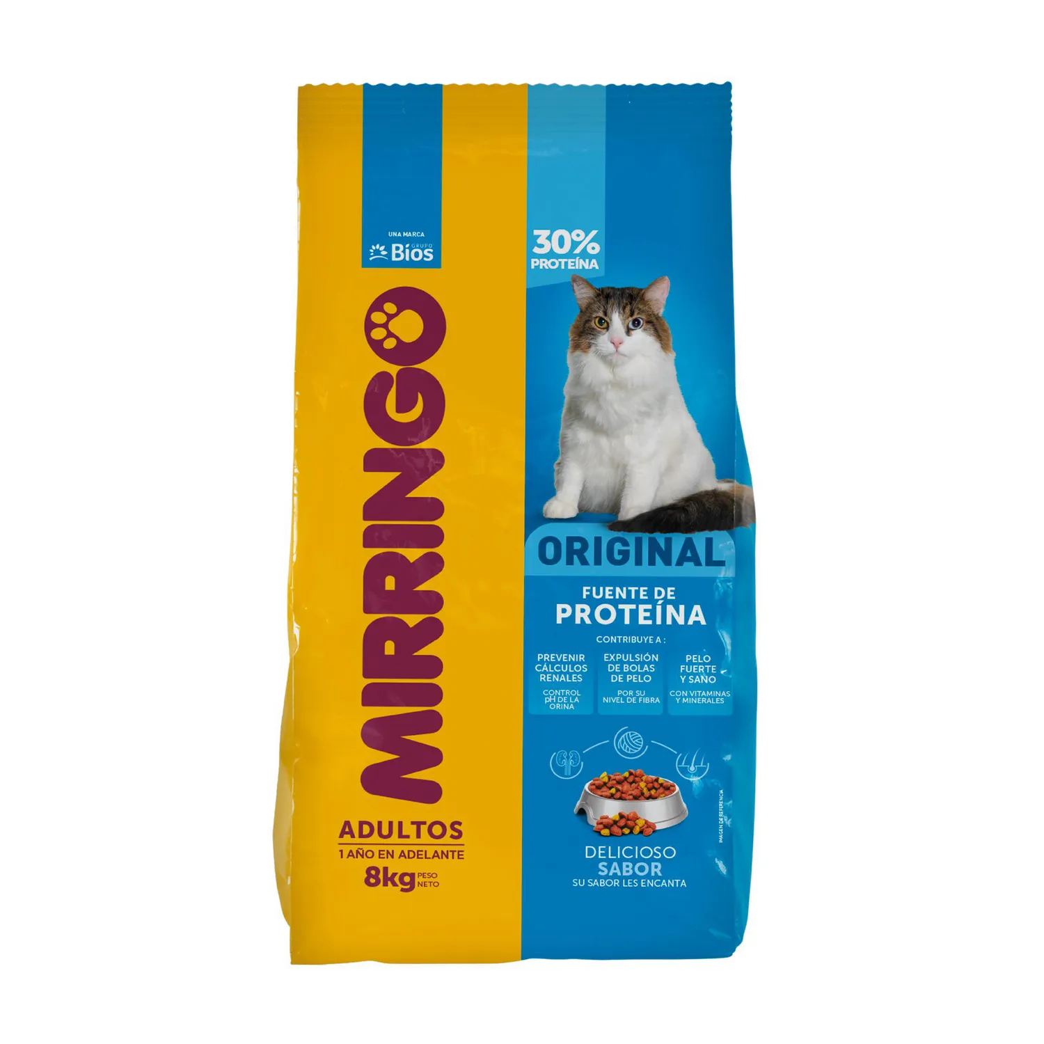 Comida Seca Mirringo Gato Adulto 8 Kg