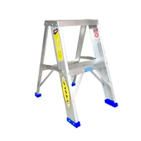 Escalera Certificada 0.30 m 2 P Tijera Aluminio Tipo III 91 kg Fanes