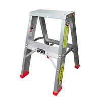 Escalera Certificada 0.30 m 2 P Tijera en Aluminio Tipo IAA 170 kg Fanes