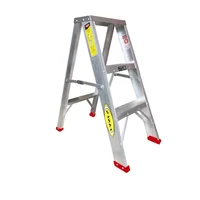 Escalera Certificada 0.90 m 3 P Tijera en Aluminio Tipo IAA 170 kg Fanes