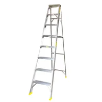 Escalera Certificada 2.40 m 8 P Tijera en Aluminio Tipo I 113 kg Fanes