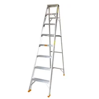 Escalera Certificada 2.40 m 8 P Tijera en Aluminio Tipo IA 136 kg Fanes