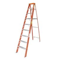 Escalera Certificada 2.70 m 9 P Tijera Dieléctrica Tipo IA 136 kg Fanes