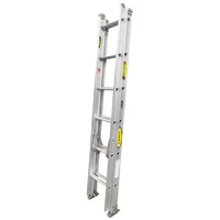 Escalera Certificada 2 a 4 m 12 P Extensión en Aluminio 136 kg Fanes