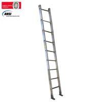 Escalera Certificada 3 m 9 P Pared Aluminio 136 kg Fanes