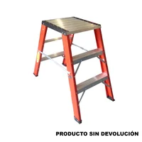 Escalera Certificada 0.90 m 3 P Banco Dieléctrica 136 kg Fanes