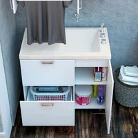 Lavadero Pro 100x60 Cm Derecho Brillante Marfil