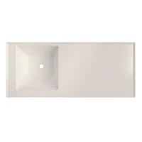 Lavadero Pro 140x60 Cm Izquierdo Brillante Marfil