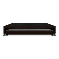 Base Cama Nido Semidoble 190x120x30cm Ecocuero Café